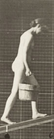 Plate 84 Ascending an incline with a bucket of water in right hand — figure reference